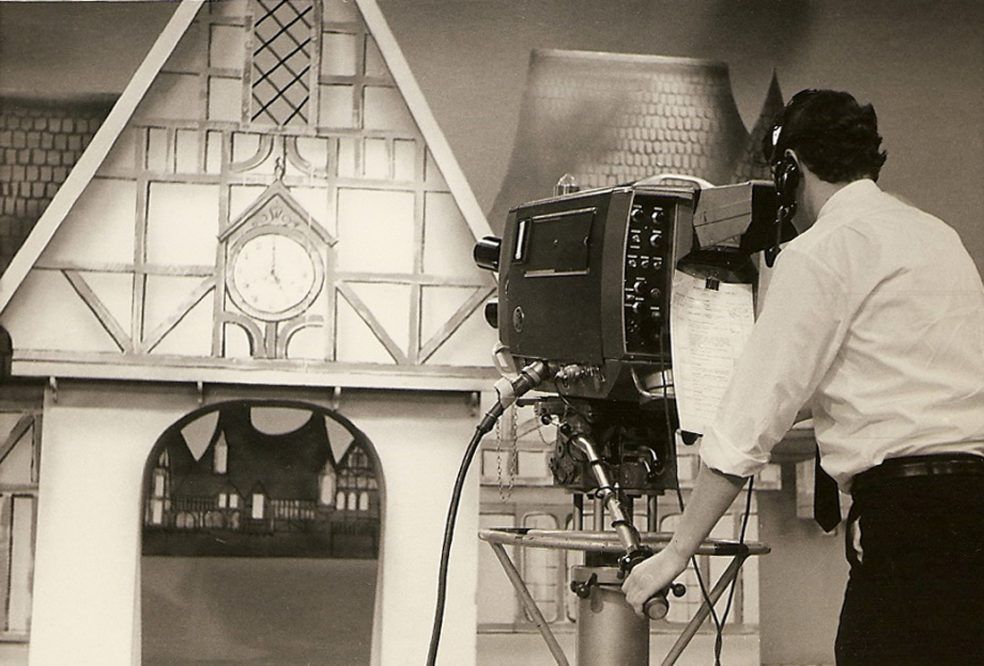Camera operator Ernie Oxwell